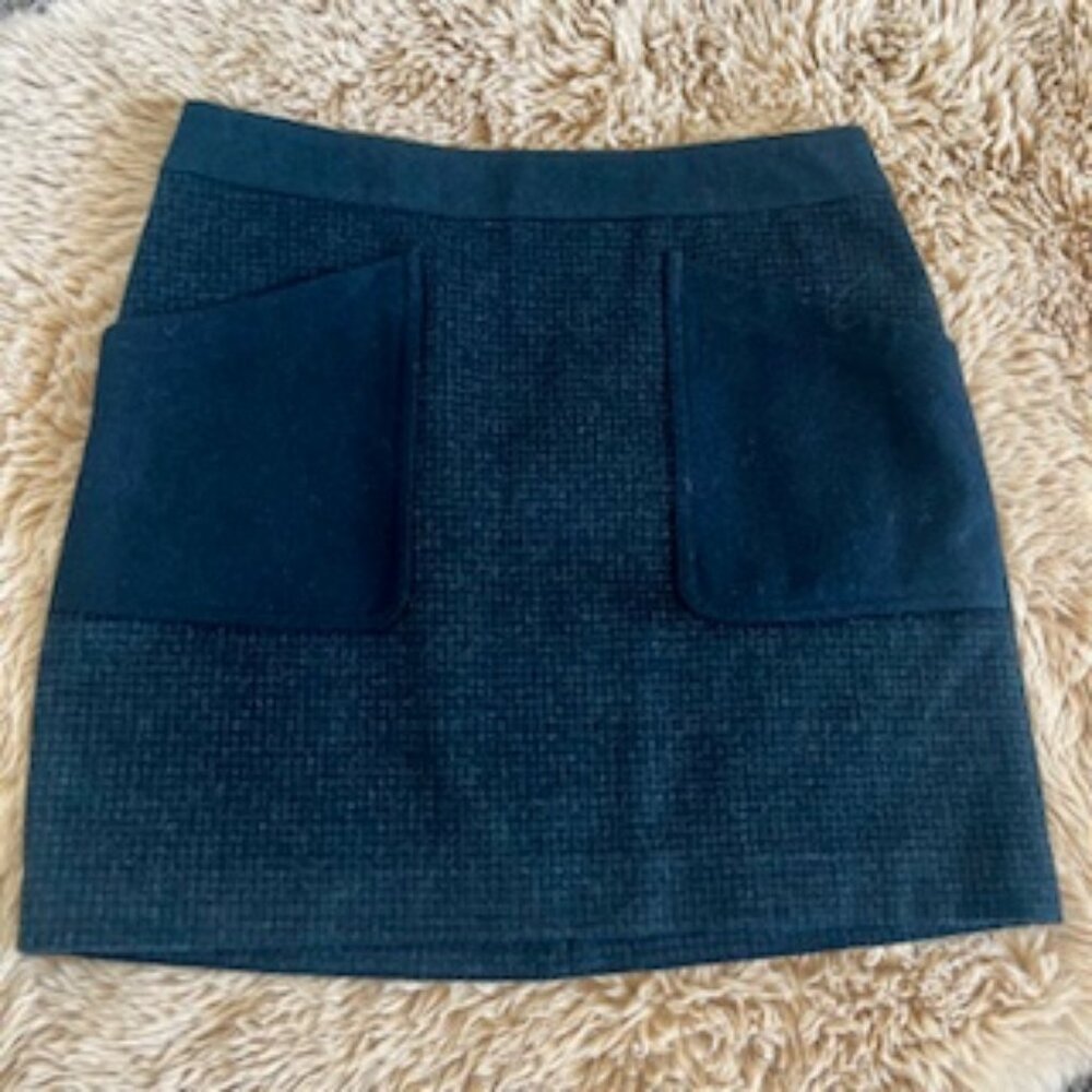 J. Crew wool pockets workwear skirt lined professional office attire